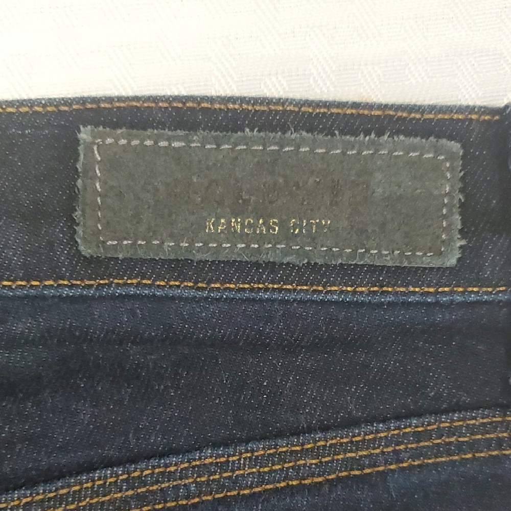 Baldwin Karlie Selvedge High Rise  Dark Blue Denim Pants - Picture 11 of 13